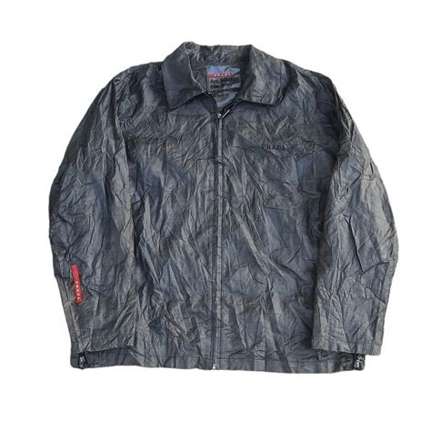 prada waxed jacket